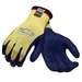 PowerFlex® 206411 Continuous Knit Natural Rubber Latex Cut-Resistant Glove, X-Large, Yellow/Blue  6 DZ/CA